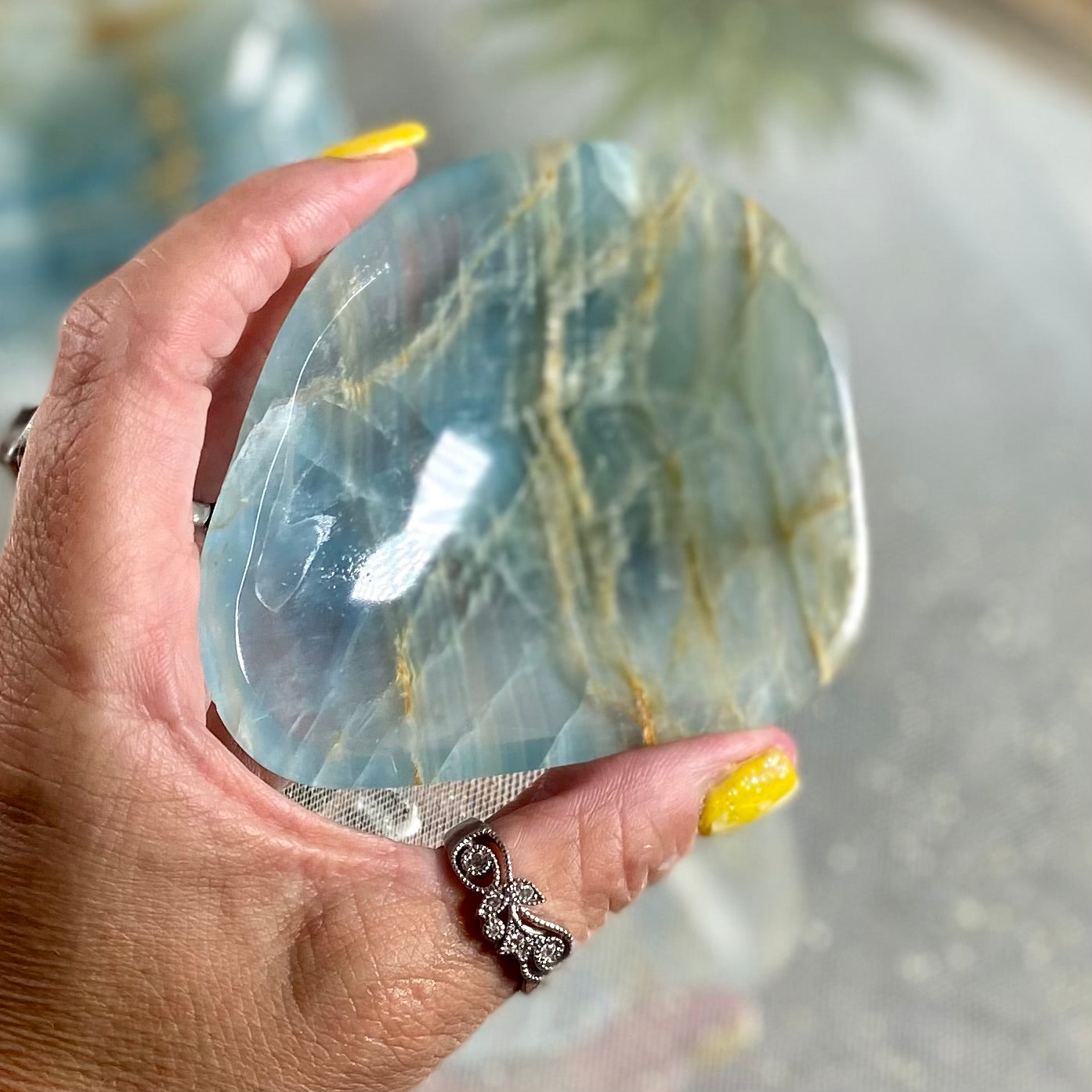 Lemurian Blue Calcite DisH-CBTS