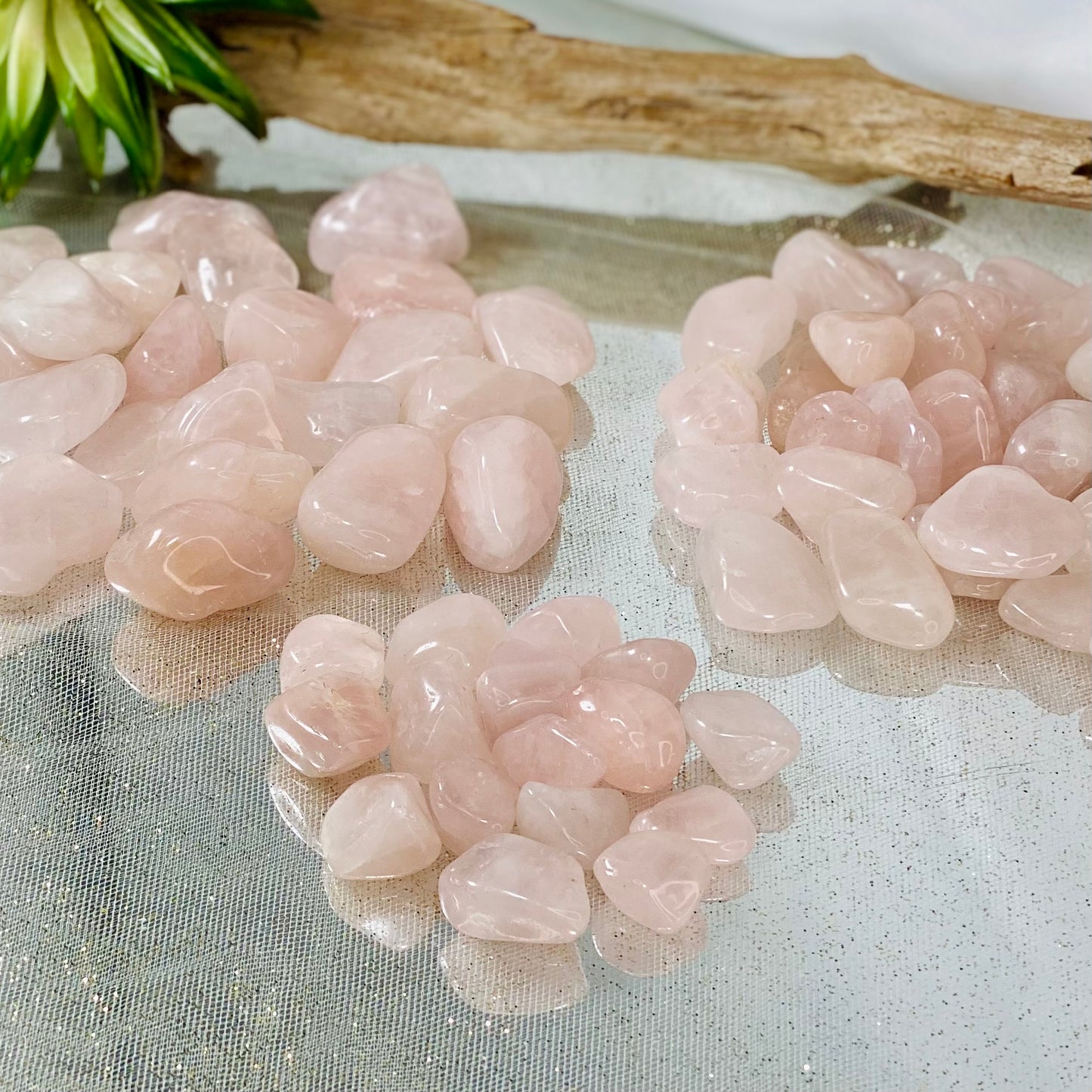 Rose Quartz Tumbled Stones - Healing Crystals for Love and Harmony