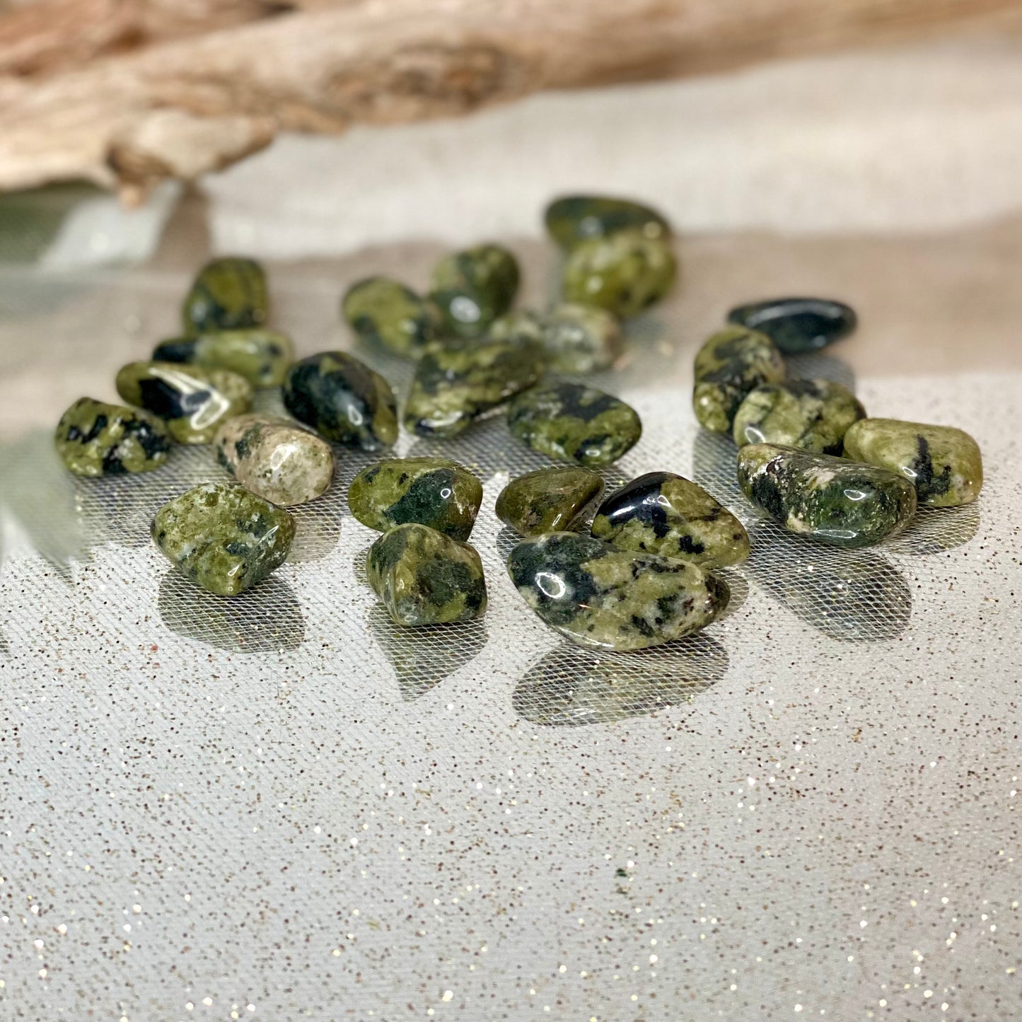 Renewed Vitality: Nephrite Jade Tumbled Crystal - Healing Stone for Balance and Prosperity