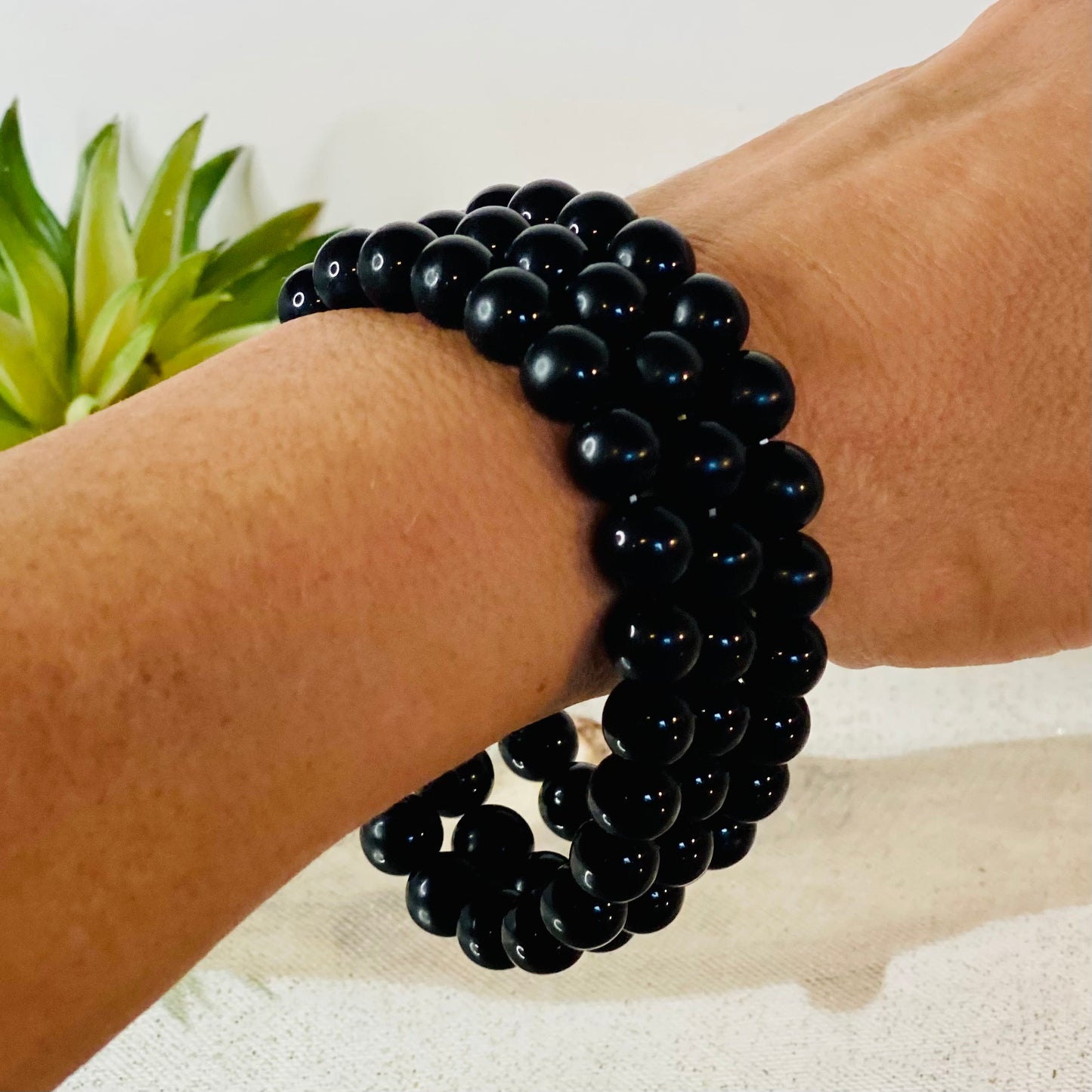 Black Obsidian Bracelet for Inner Strength & Stability