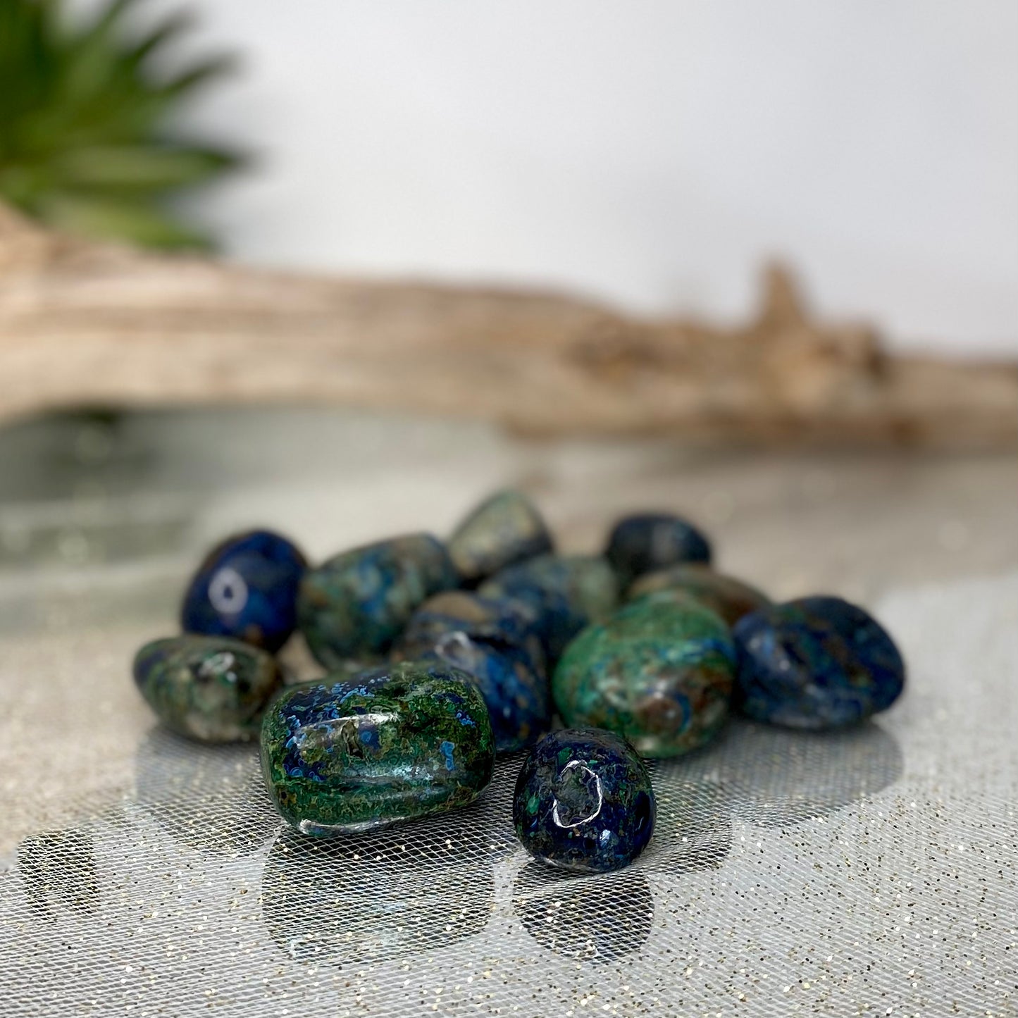 Azurmalachite Tumbled-CBTS