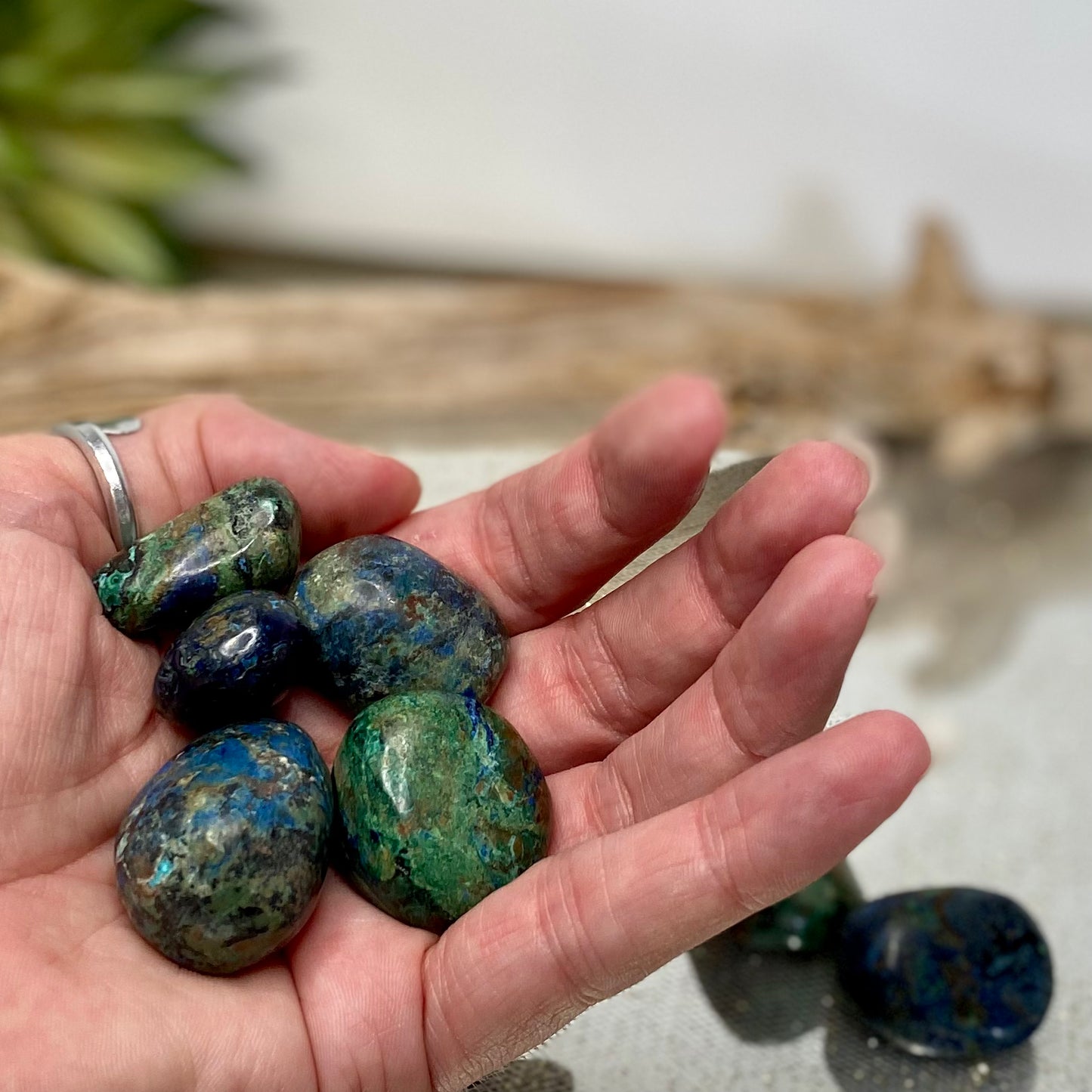 Azurmalachite Tumbled-CBTS