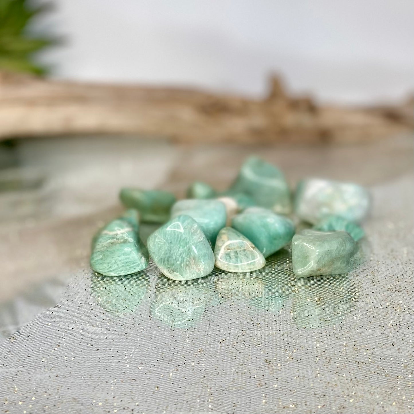 Intuition-Enhancing Amazonite Tumbled Stone: Embrace Inner Wisdom