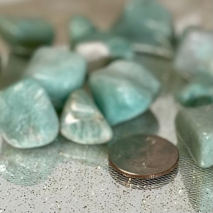 Intuition-Enhancing Amazonite Tumbled Stone: Embrace Inner Wisdom