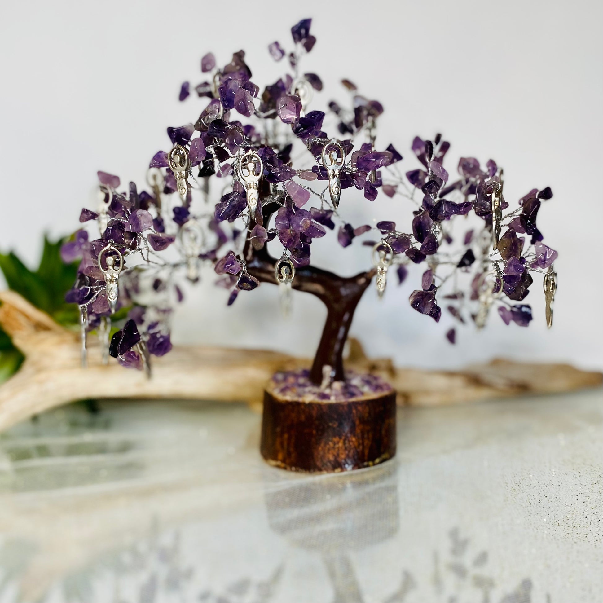 bonsai amethyst tree Amethyst Goddess Bonsai tree for Peace & Serenity with 300 Crystals – Crystals by the Sea LLC