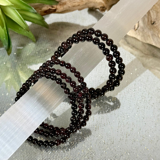 Garnet Stretch Bracelet-CBTS