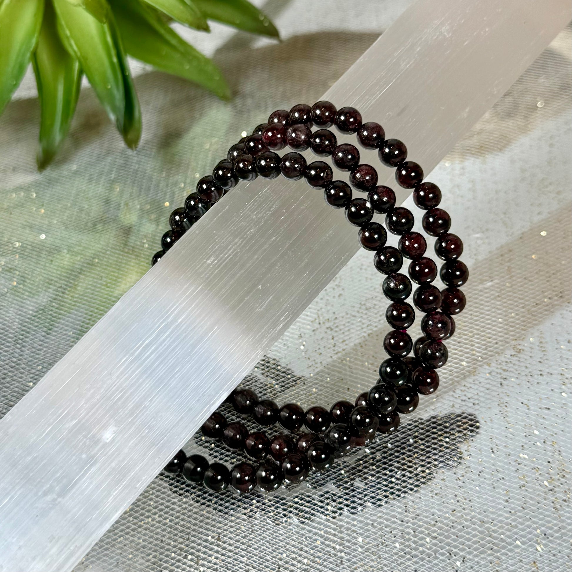 Garnet Stretch Bracelet SMALL -CBTS