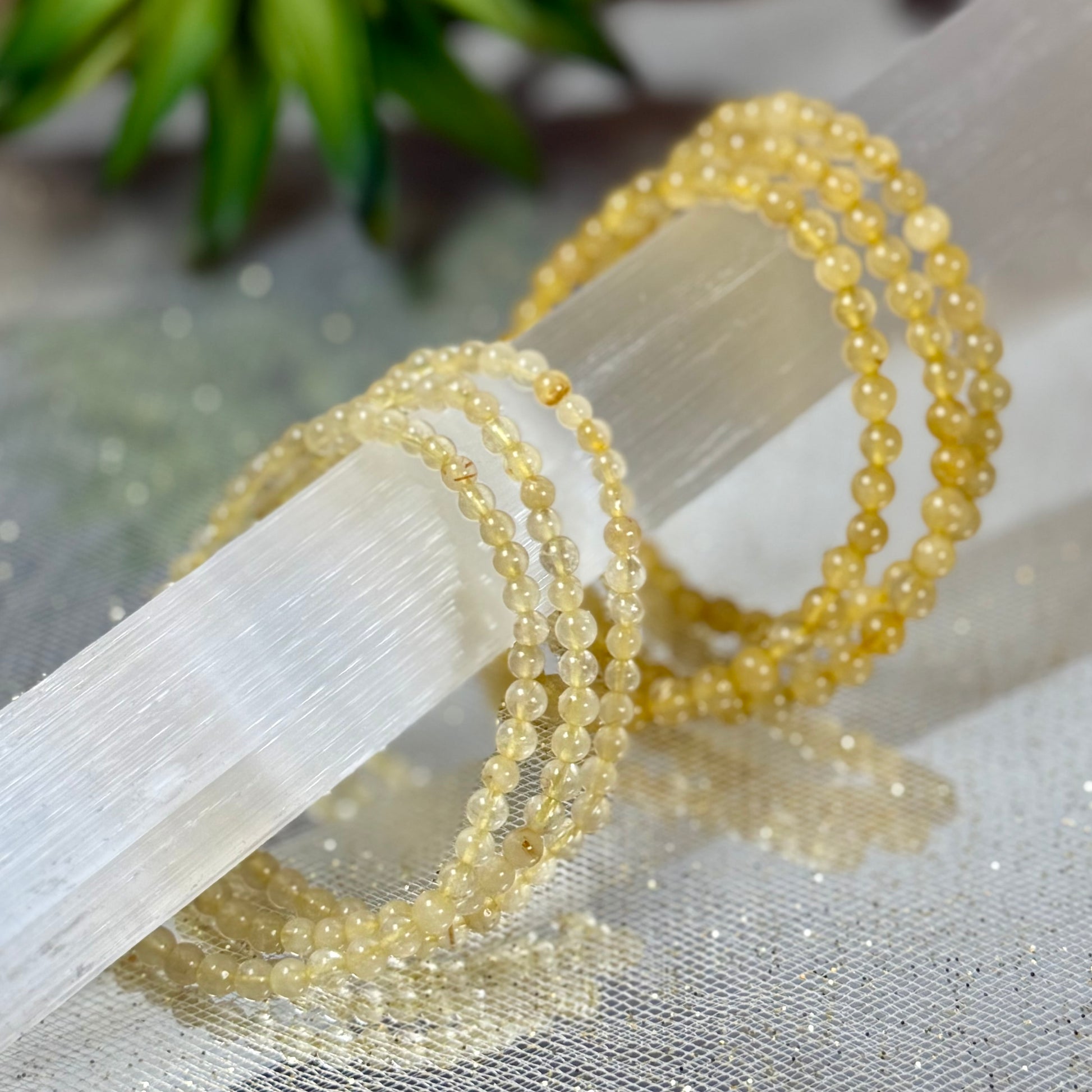 Golden Rutilated Quartz Bracelet-CBTS