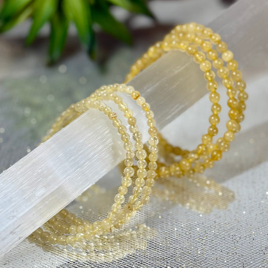 Golden Rutilated Quartz Bracelet-CBTS