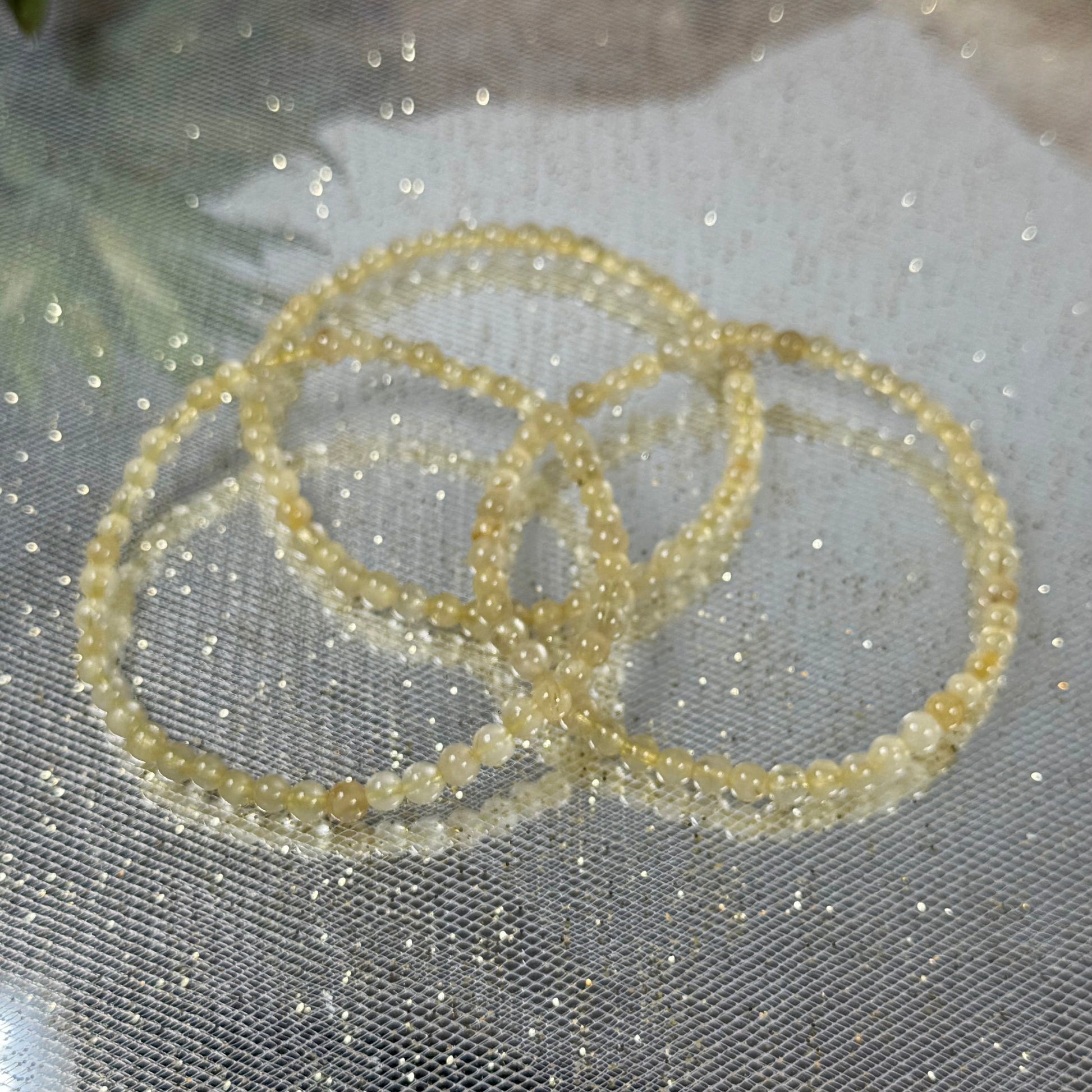 Golden Rutilated Quartz Bracelet-grp pic 3-4mm-CBTS