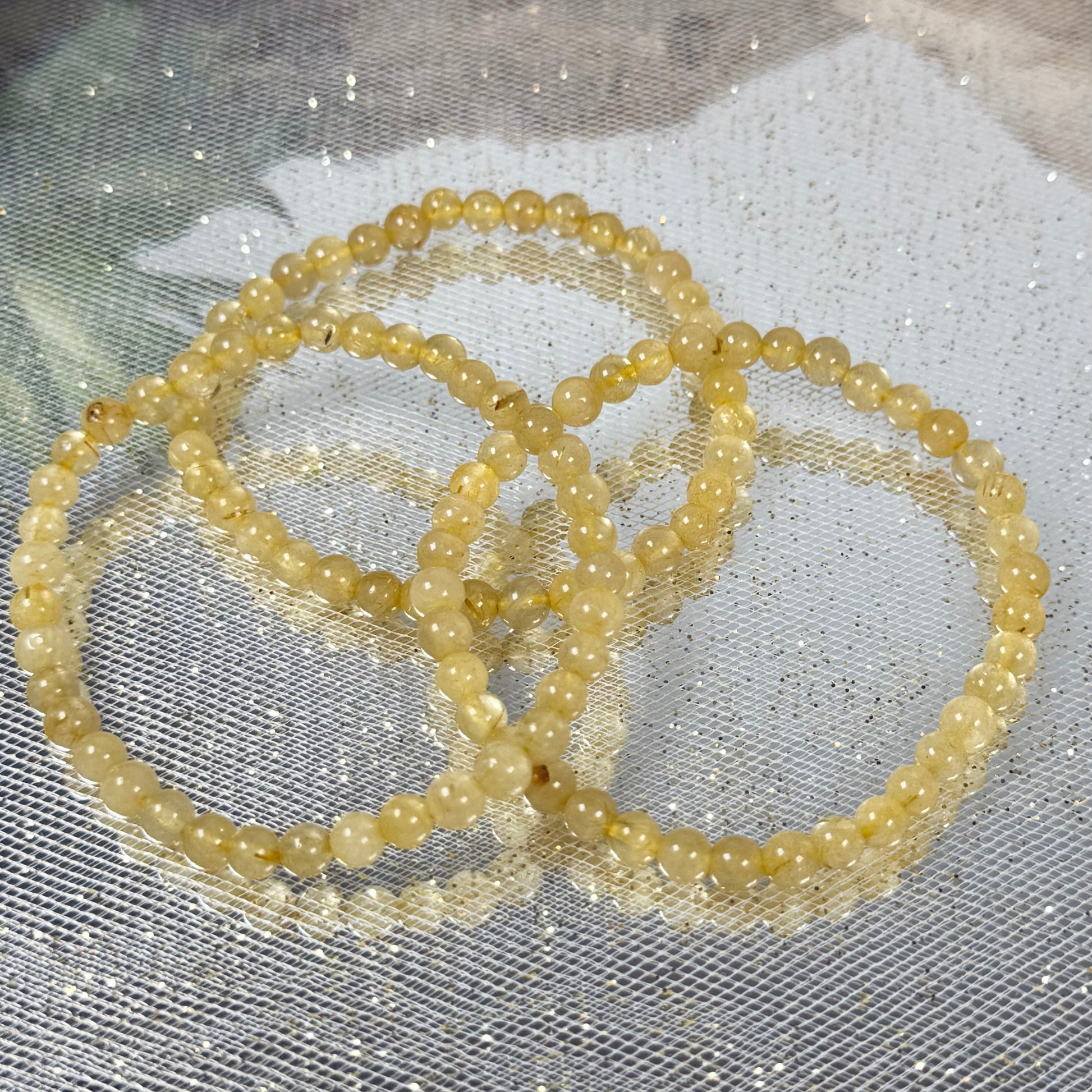 Golden Rutilated Quartz Bracelet-grp pic 5mm-CBTS