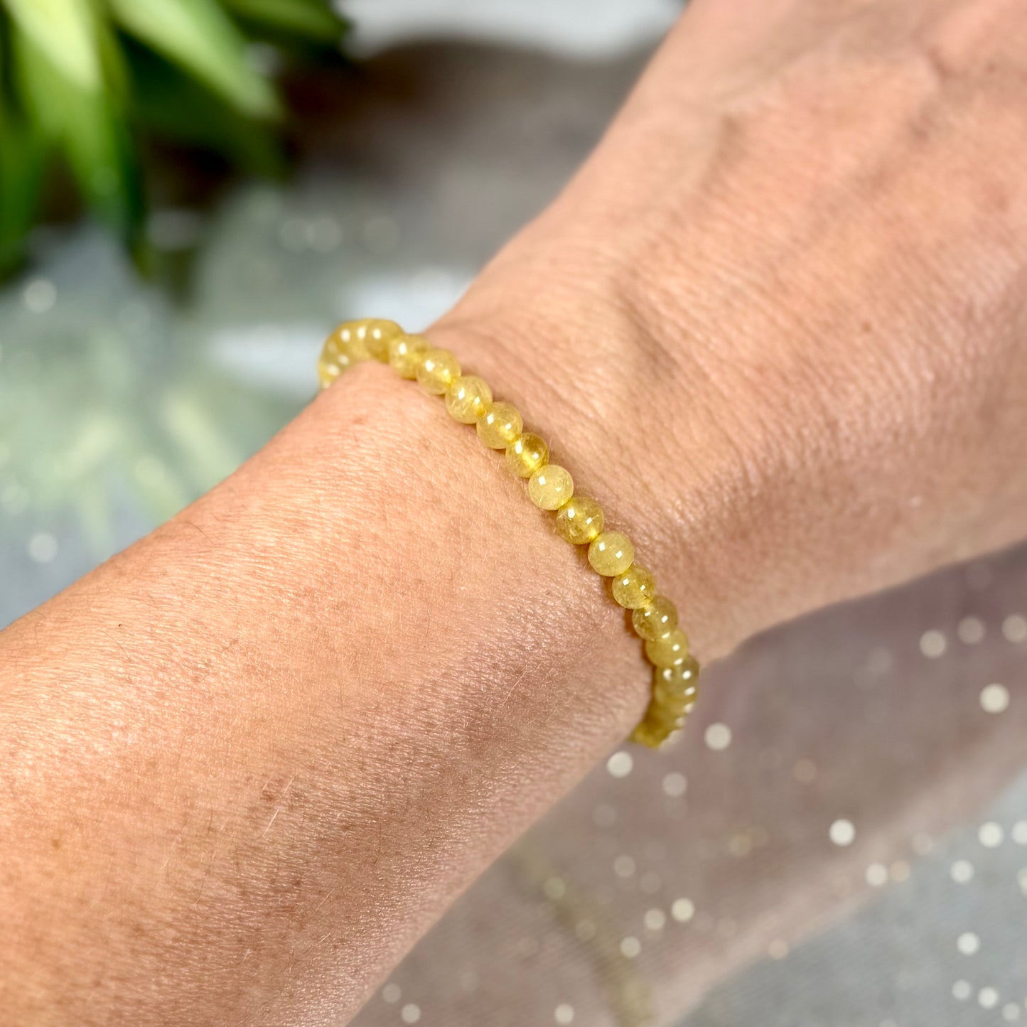 Golden Rutilated Quartz Bracelet 5mm-CBTS