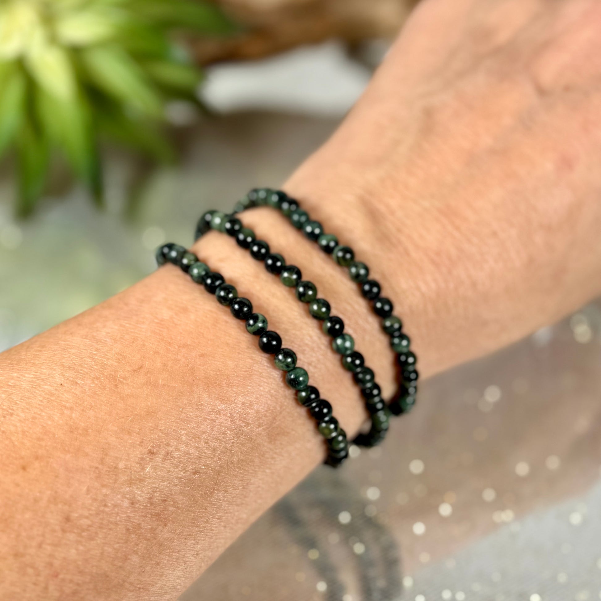 Kambaba Jasper Bracelet 3 on wrist- CBTS
