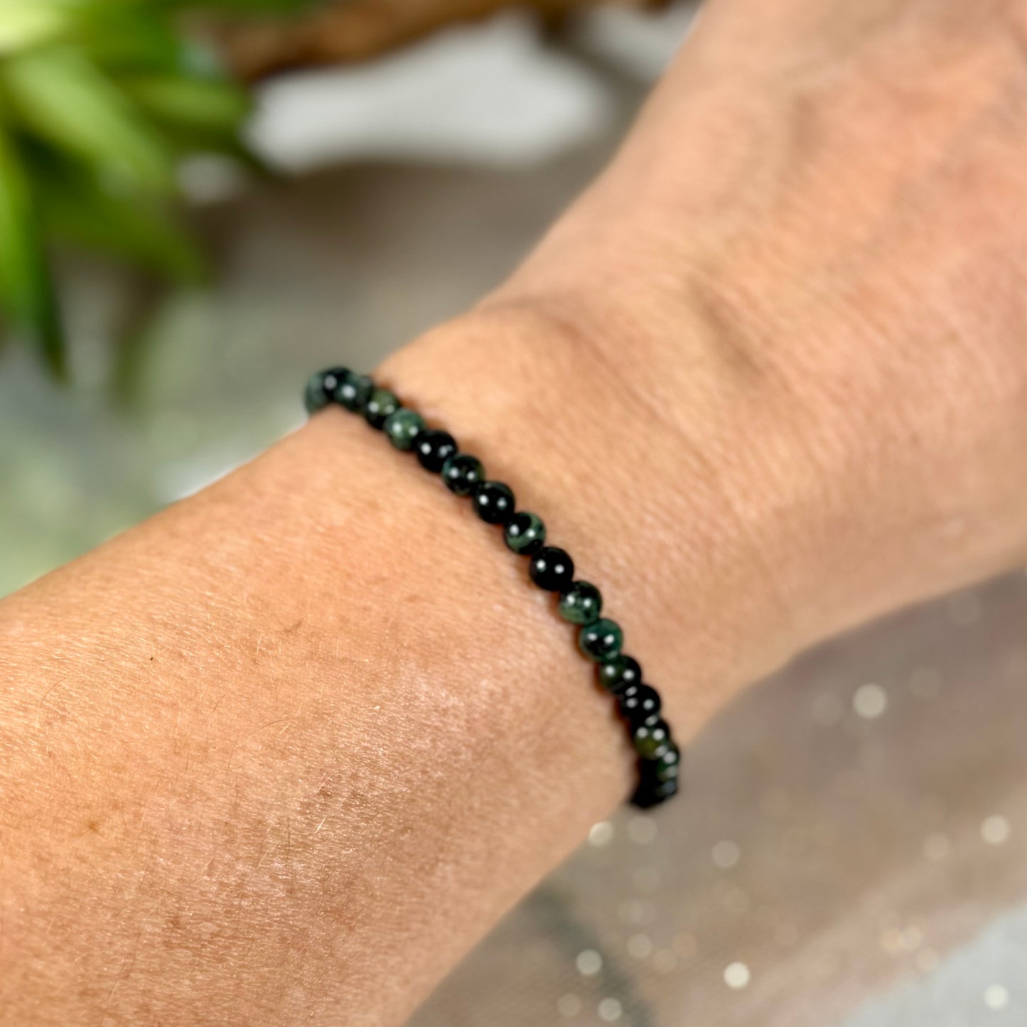Kambaba Jasper Bracelet on wrist- CBTS