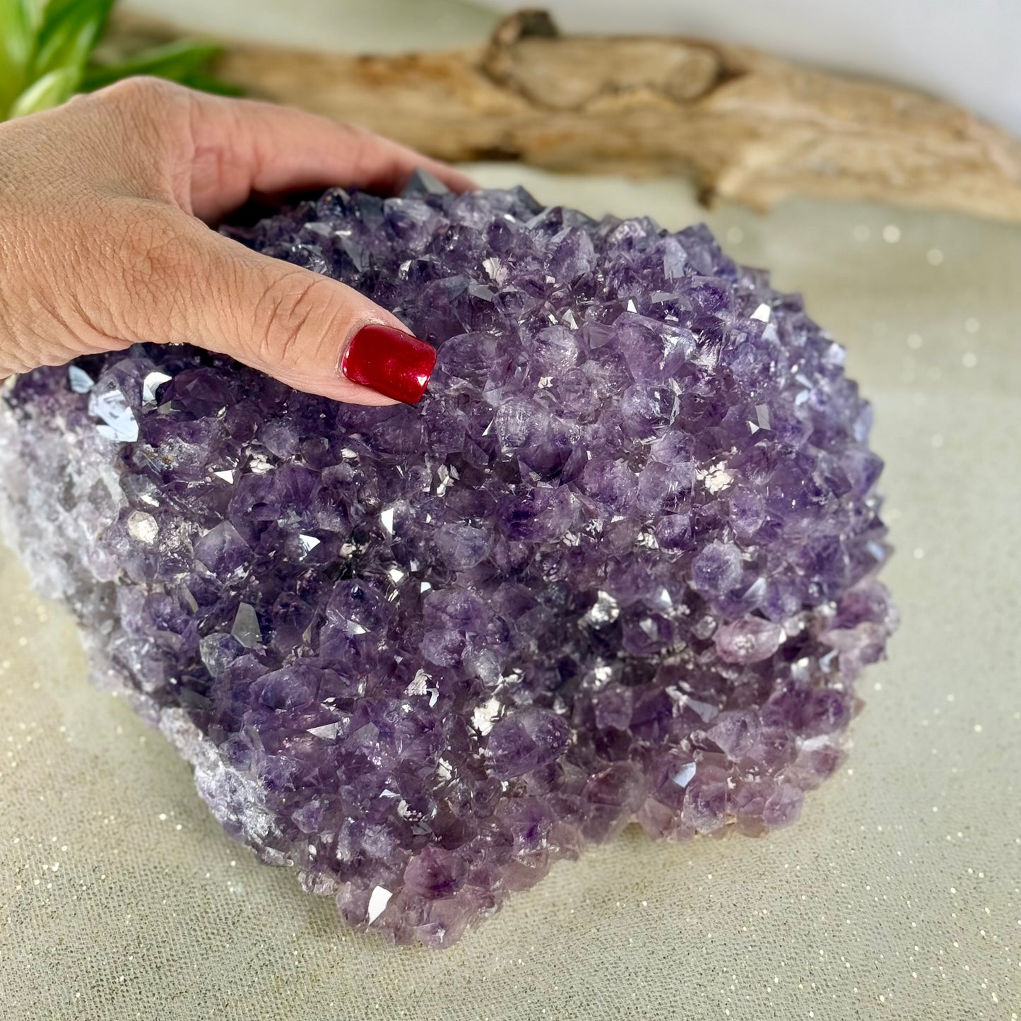 Large Raw Amethyst Chunk - 6.9 lb Natural Gemstone for Healing & Home Decor