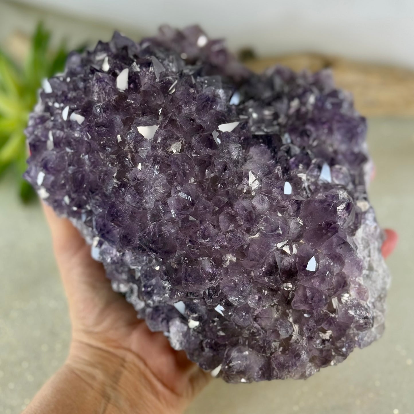 Large Raw Amethyst Chunk - 6.9 lb Natural Gemstone for Healing & Home Decor