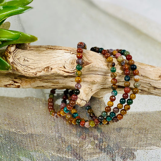 Ocean Jasper Boho Mini Bracelet: 4mm - CBTS