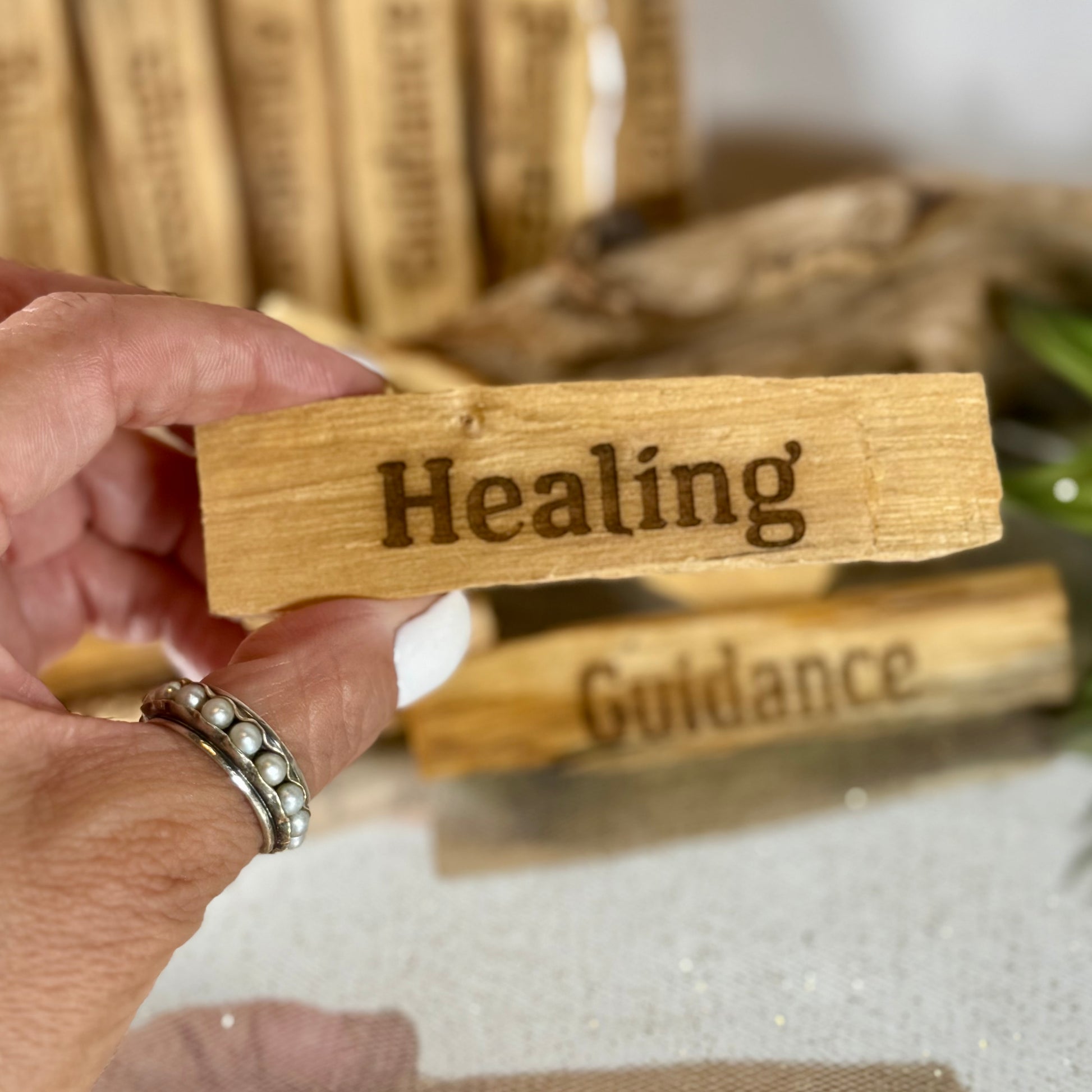 Palo Santo Engraved Sacred Sticks HEALING-CBTS