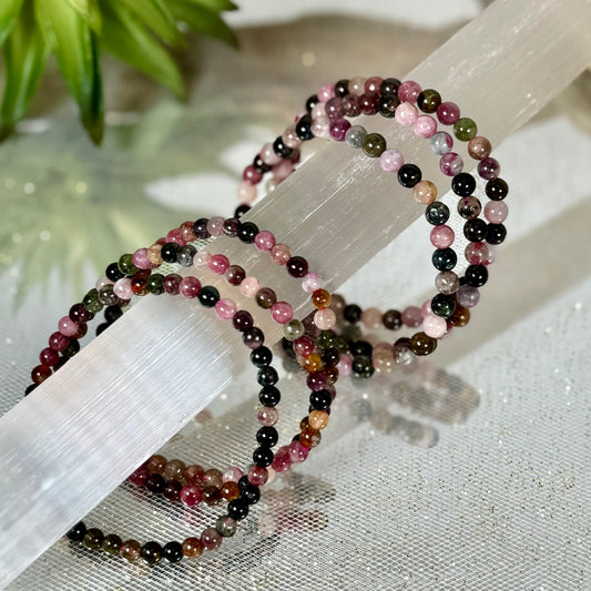 Rainbow Tourmaline Mini Boho Bracelets-CBTS
