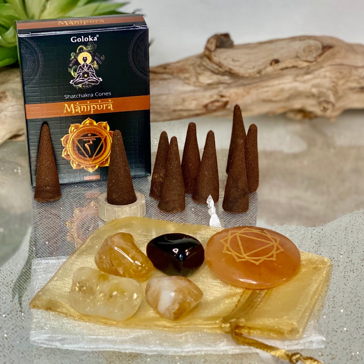SELF-EMPOWERMENT Crystal & Incense Gift Set: Strengthen Your Intuition!