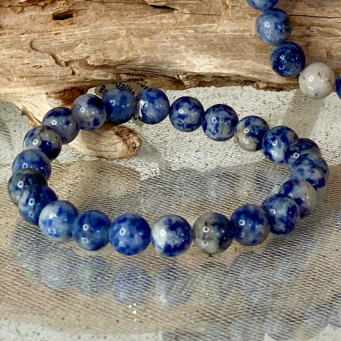 Sodalite Round Bead Bracelet