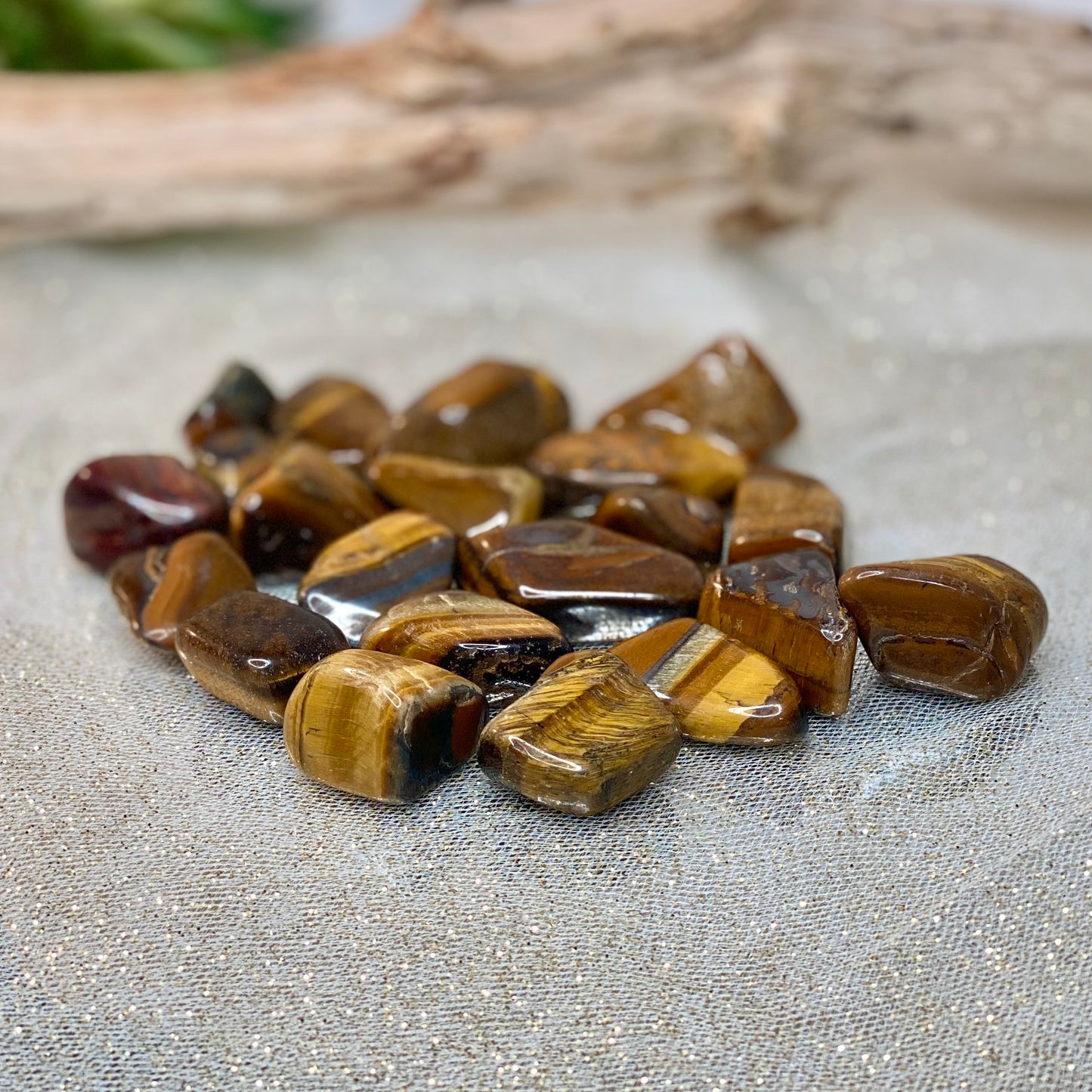Tiger Eye Tumbled Crystals to Empower Your Journey