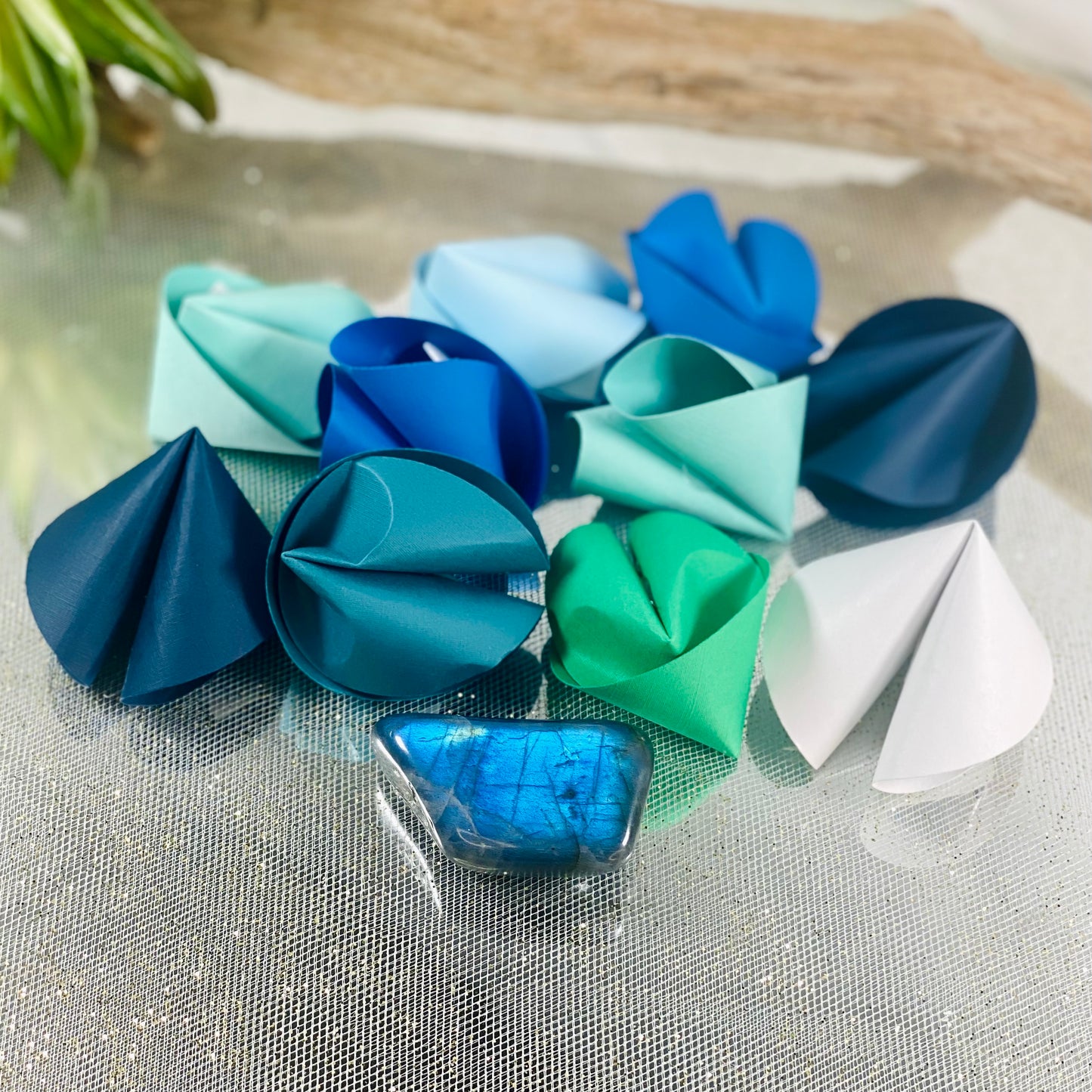 Zodiac Birthday Gift Set: Crystal and *RUDE* Awakenings Funny Paper Fortune Cookies