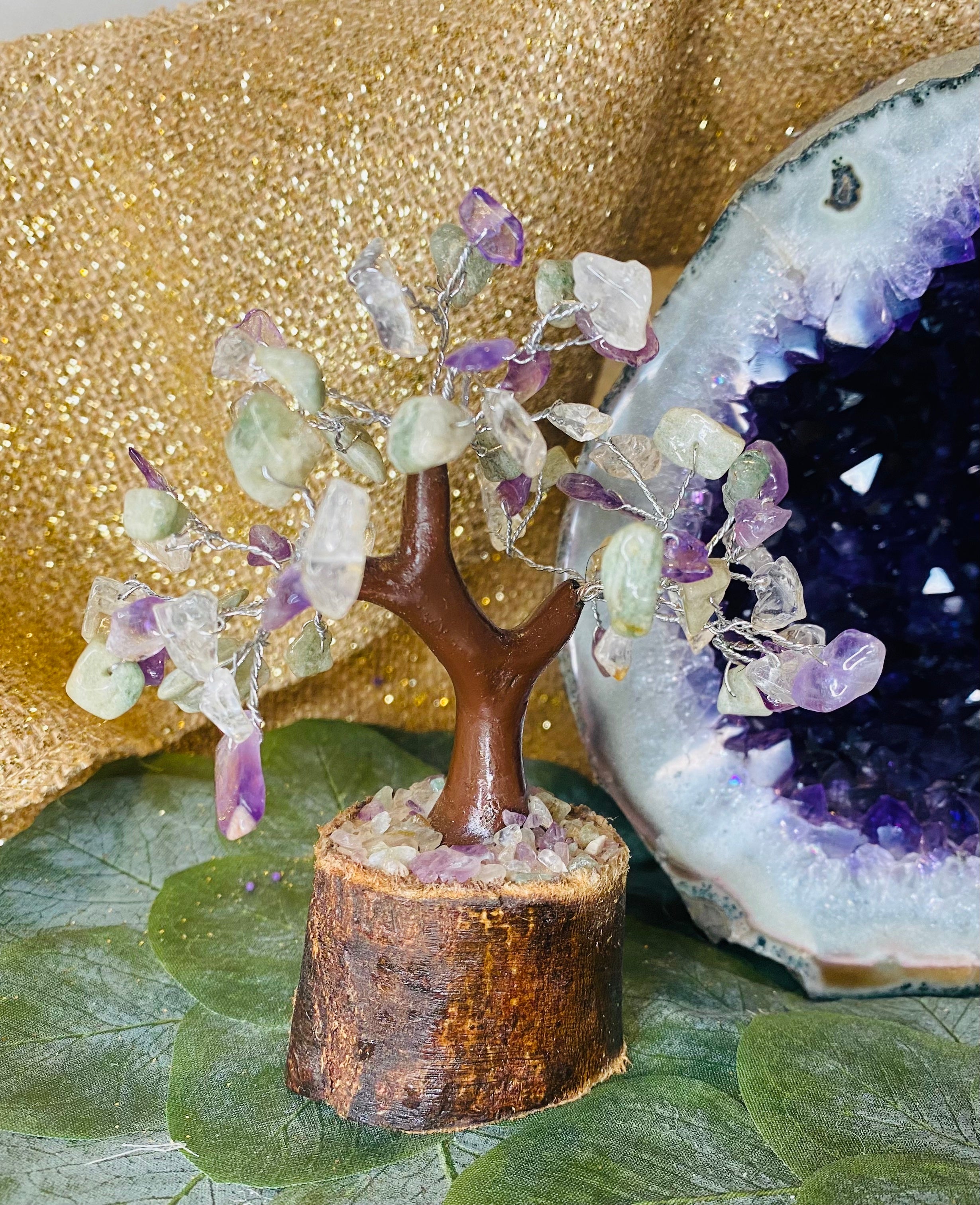 bonsai crystal tree Crystal Tree of Life - Small Bonsai Crystal Tree - Prosperity Tree