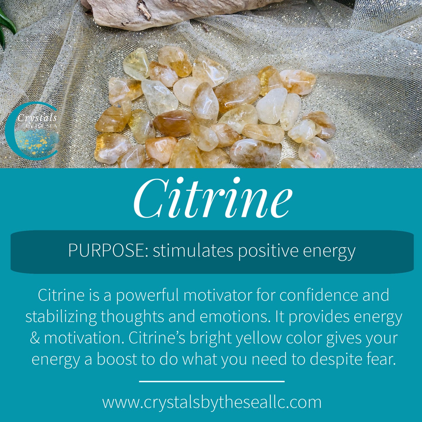 Citrine Chunk - Crystal Cluster - 6"