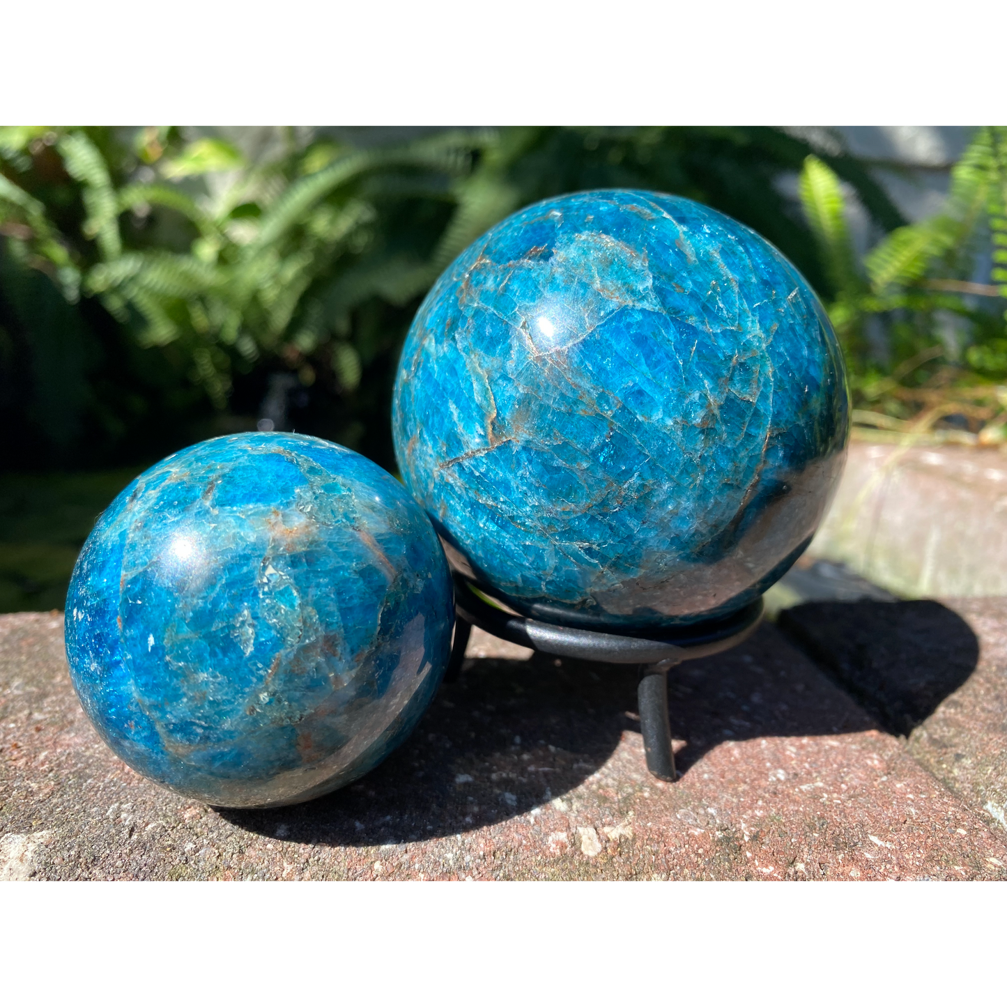 Blue Apatite Sphere