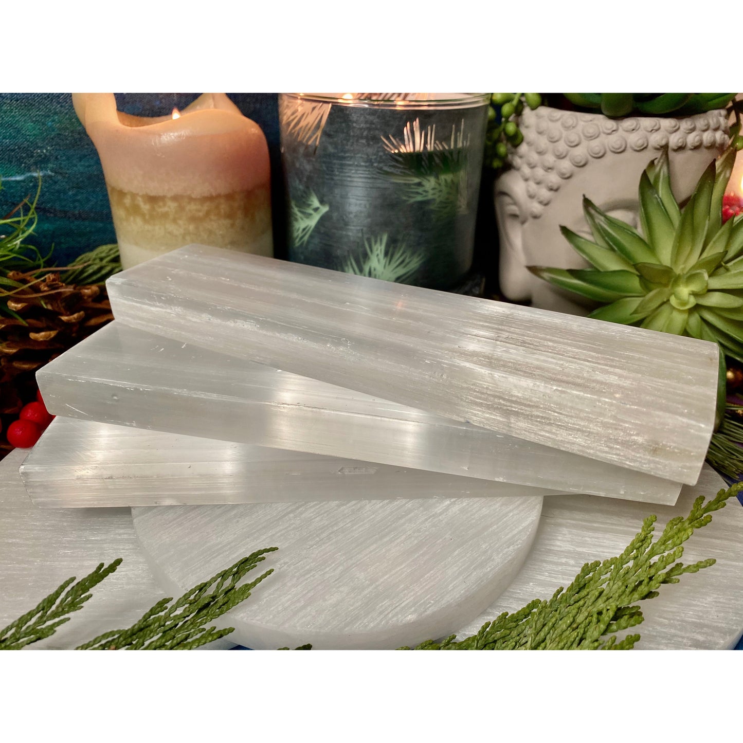 Revitalize Your Crystals with Selenite Crystal Charging Plates to Unleash Their Full Potential