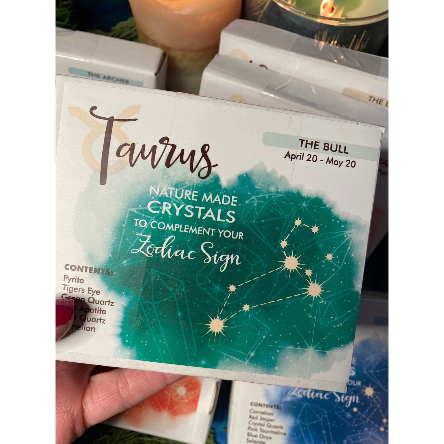 Zodiac Horoscope Healing Crystal Set with Gift Box