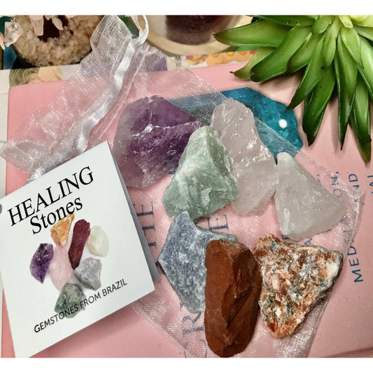 Crystal Healing Set 7 raw stones