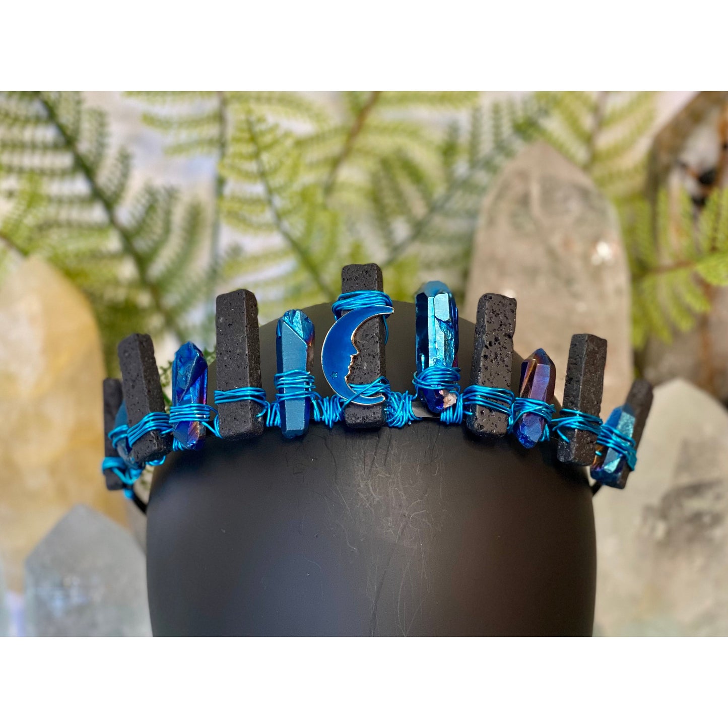 Lava & Midnight Blue Titanium Quartz Crown