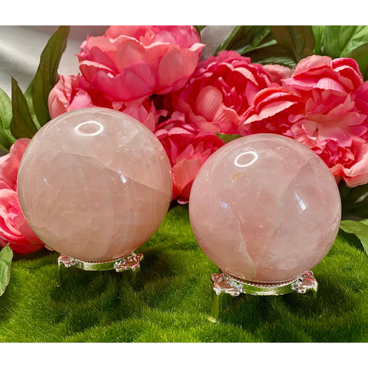 Rose Quarts Spheres