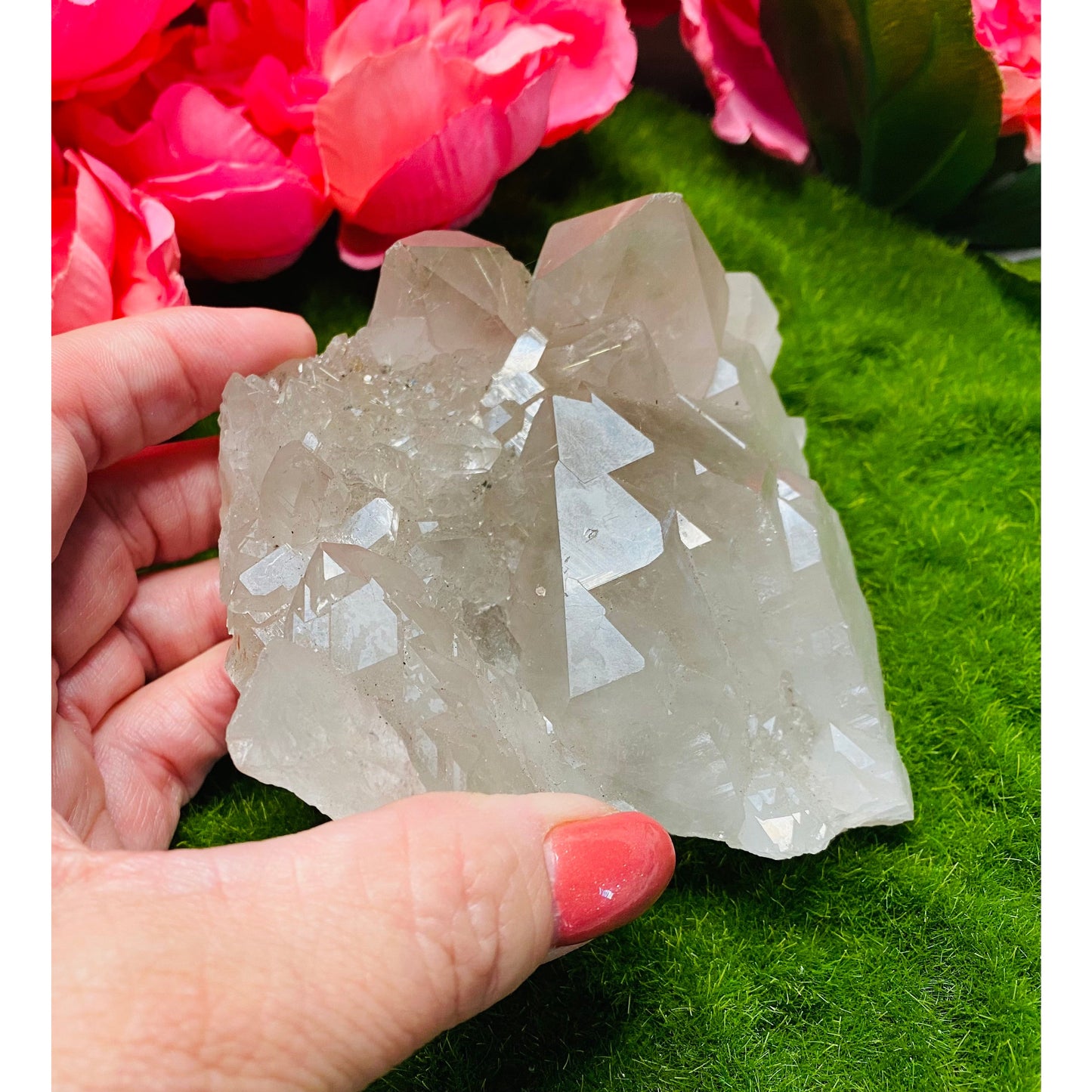 Smoky Elestial Quartz Raw Crystal - Enhance Spiritual Insight